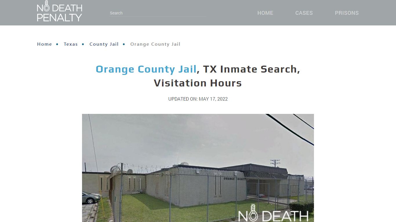 Orange County Jail, TX Inmate Search, Visitation Hours